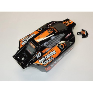 BOLHA AUTOMODELO VORZA FLUX VB-1 1/8 PINTADA PRETA E LARANJA ORIGINAL HPI 101842